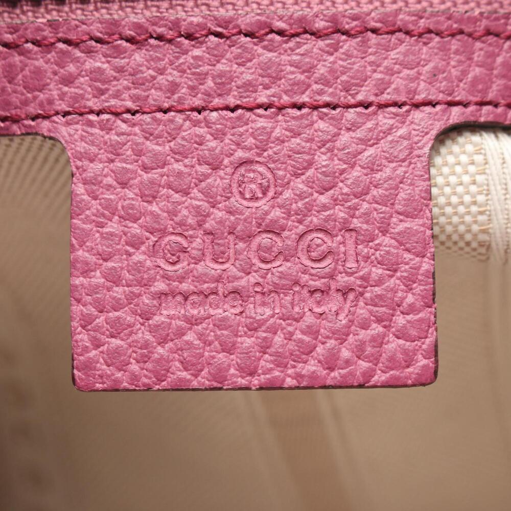 GUCCI Authentic Purple Leather Tote Bag - Picture 4 of 8